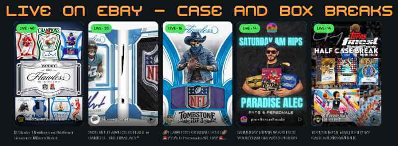 Ebay LIVE - Find all the Case or Box Breaks ending now on eBay.
